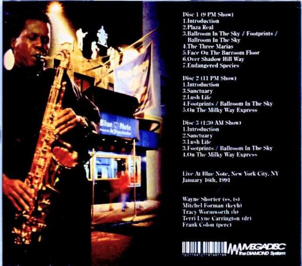 Wayne Shorter / NY, USA 1.16.1991 3 Shows - Image 2