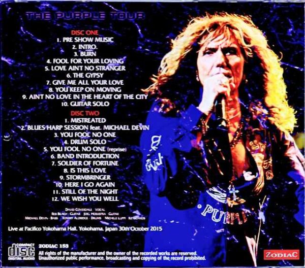 Whitesnake Whitesnake/Kanagawa,Japan 2015 Complete - Image 2