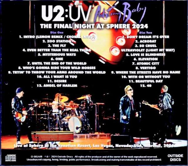 U2 /NV,USA 3.2.2024 Complete IEM Matrix Edition - Image 2