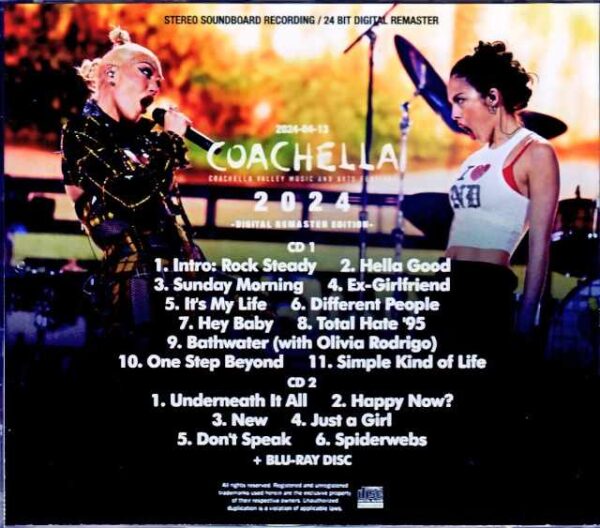 No Doubt / CA, USA 2024 Complete S & V - Image 2