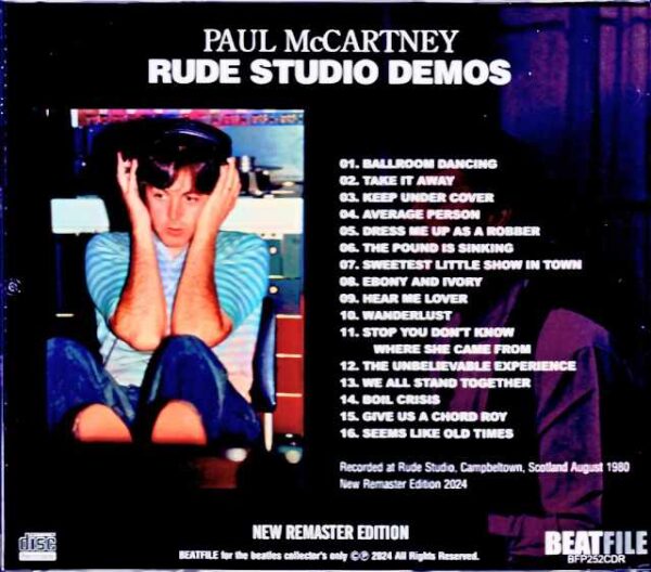 Paul McCartney /Rude Studio Demos - Image 2