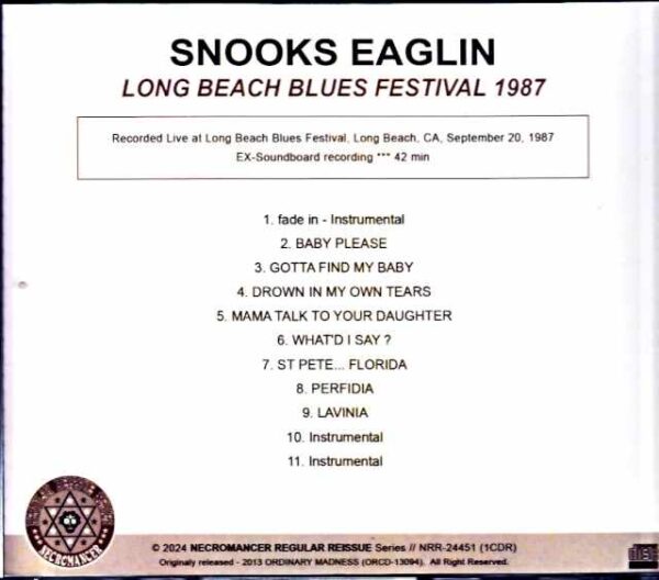 Snooks Eaglin / CA, USA 1987 - Image 2