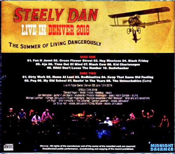 Steely Dan/CO,USA 2018 Complete - Image 2