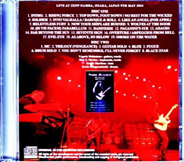 Yngwie Malmsteen /Osaka,Japan 2024 Complete IEM Recording Edition - Image 2