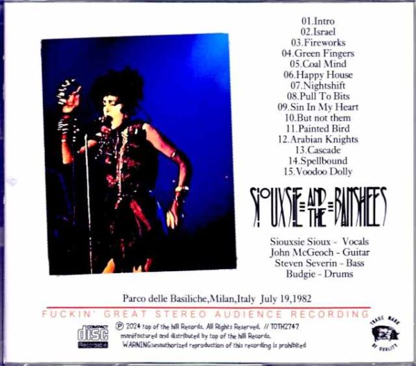 Siouxsie and the Banshees/Italy 1982 - Image 2
