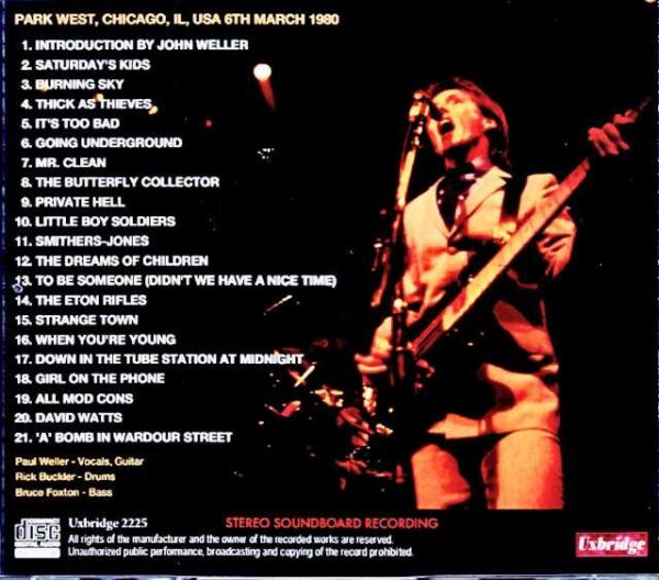 The Jam/IL.USA 1980 Soundboard Edition - Image 2