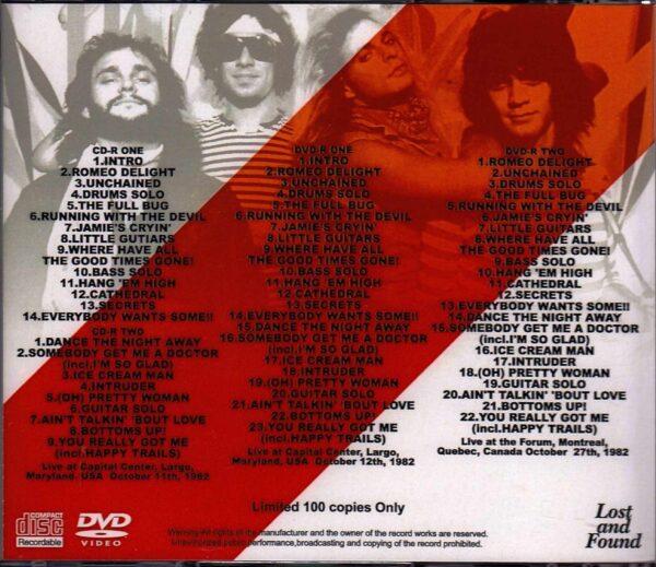 Van Halen/Live Collection 1982 - Image 2