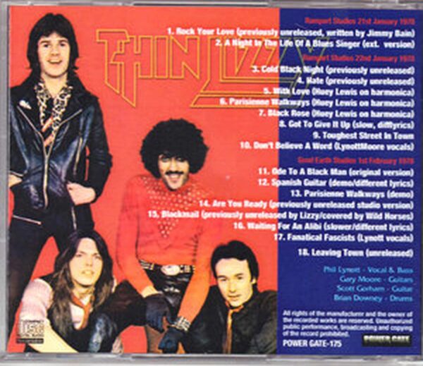 Thin Lizzy/Black Rose Studio Session & demo 1978 - Image 2