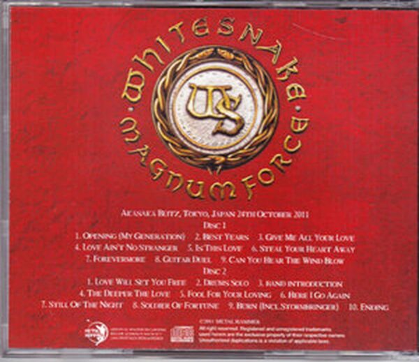 Whitesnake/Tokyo,Japan 2011 - Image 2