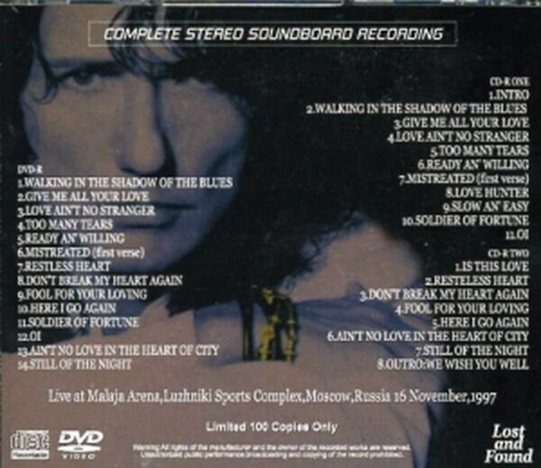 Whitesnake/Moscow, Russia 1997 - Image 2