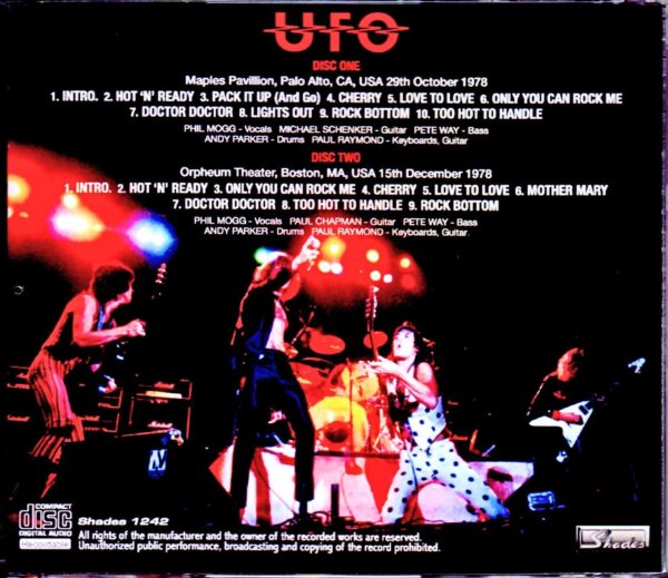 UFO,Michel Schenker/CA,USA 1978 & more - Image 2