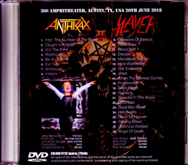 Slayer,Anthrax/TX,USA 2018 - Image 2