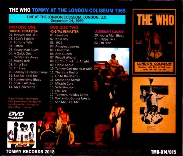 The Who/London,UK 1969 2 Source Ver. - Image 2