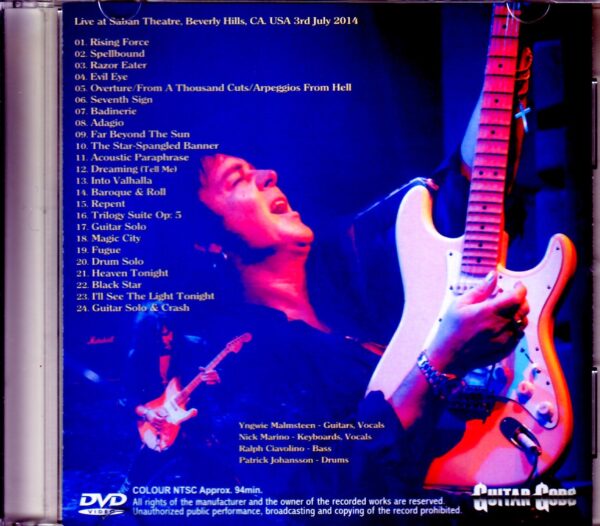 Yngwie Malmsteen/CA,USA 2014 - Image 2