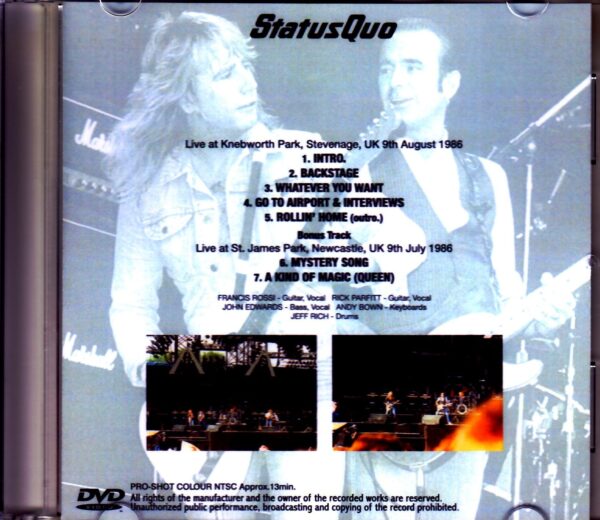 Status Quo/UK 1986 Broadcast Ver. - Image 2