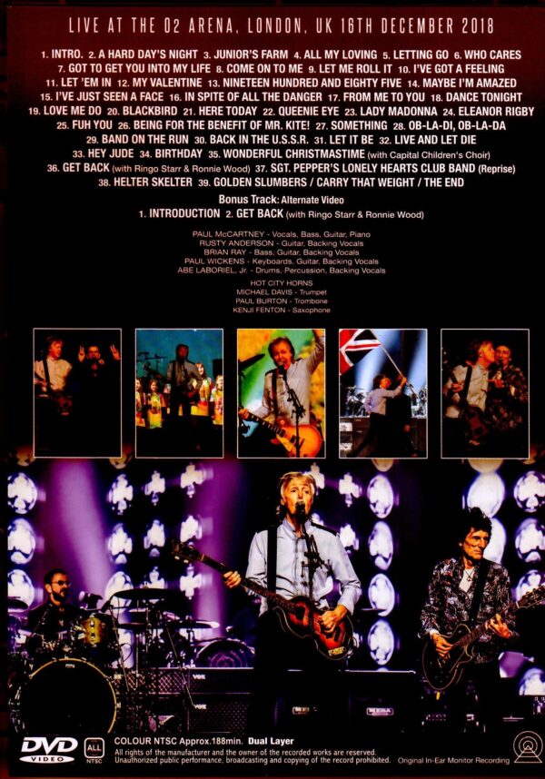 Paul McCartney/London,UK 2018 IEM Audio Dual Layer Ver. & more - Image 2