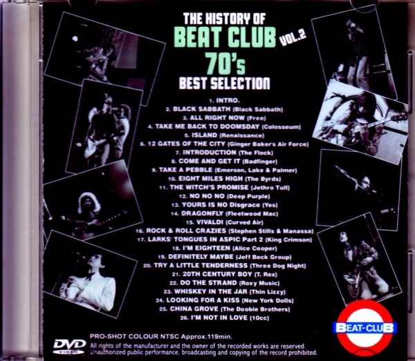 Various Artists Back Sabbath,Yes,Badfinger,T-Rex,Thin Lizzy/Beat-Club 70's Selection Japanese LD Ver. - Image 2