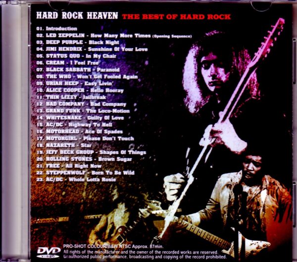 Various Artists Led Zeppelin,Status Quo,Bad Company,Jeff Beck/Rock Video Year Ship/Hard Rock Trajectory - Image 2