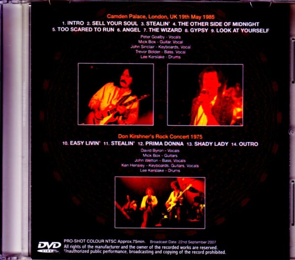 Uriah Heep/London,UK 1985 & more Japanese Broadcast Ver. - Image 2