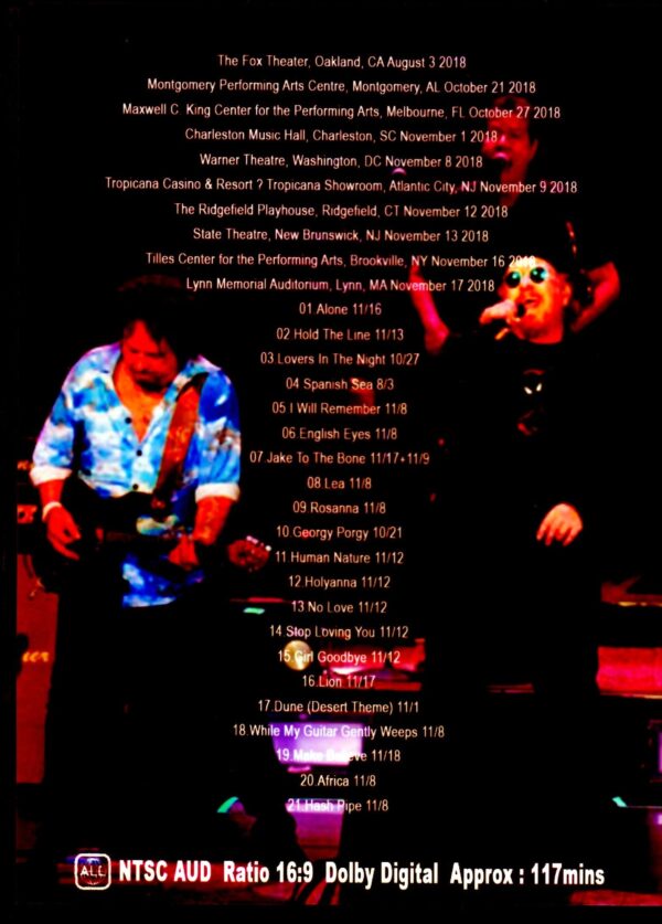Toto/North America Tour Aug.-Nov. Collection 2018 - Image 2
