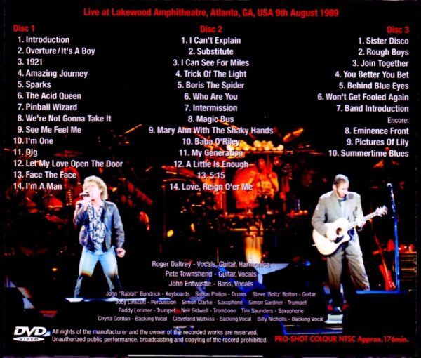 The Who/GA, USA 1989 Upgrade - Image 2