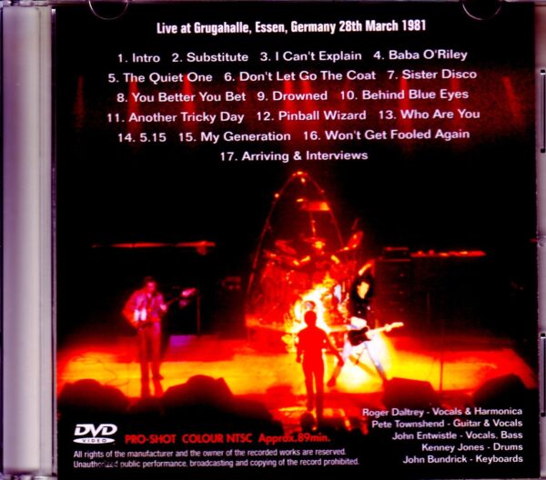 The Who/Germany 1981 Upgrade - Image 2