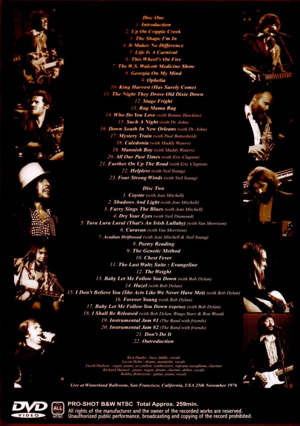 The Band/CA,USA 1976 Complete Video Monitor Edition - Image 2