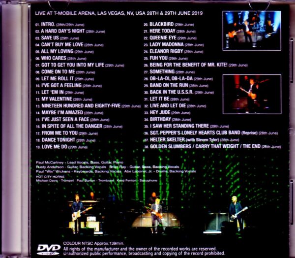 Paul McCartney/NV,USA 2019 2 Days Ultimate Mix Edition - Image 2