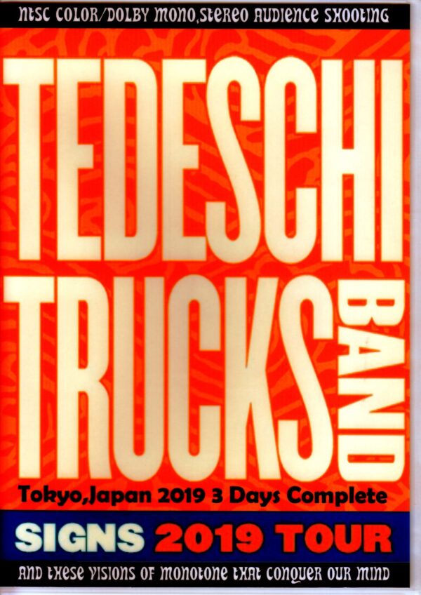 Tedeschi Trucks Band/Tokyo,Japan 2019 3 Days Complete