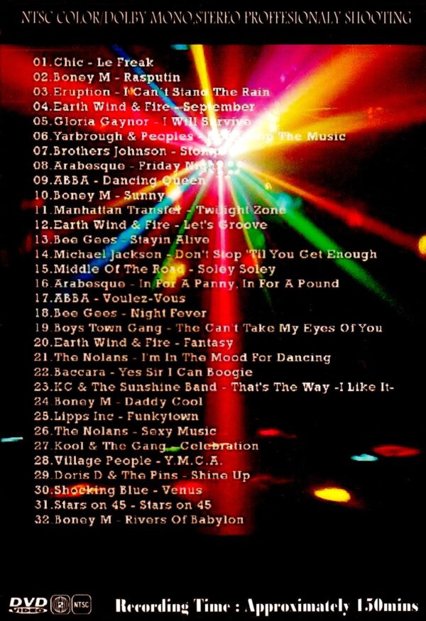 Various Artists Abba,Chic,Boney M,Bee Gees/Disco Classics Promo Clip Collection 1970's - Image 2