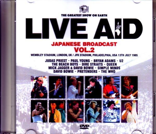 Various Artists Paul Young,Bryan Adams,U2,David Bowie,Queen,The Who/PA,USA 1985 Japanese Broadcast Ver. Vol.2