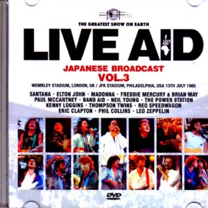Varuous Artists Santana,Elton John,Madonna,Paul McCartney,Eric Clapton/PA,USA 1985 Japanese Broadcast Ver. Vol.3