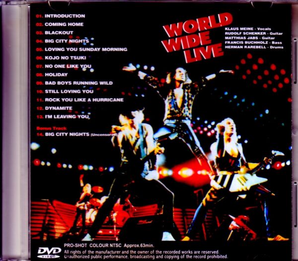 Scorpions/NY,USA 1984 & more Original VHS Ver. - Image 2