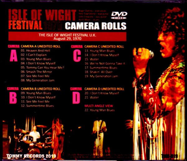 The Who/Isle of Wight,UK 1970 Camera Rolls - Image 2