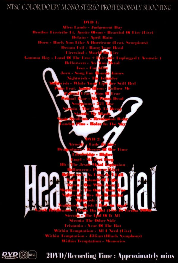 Various Artists Within Temptation,Helloween,Nightwish,Jorn,Scorpions/Heavy Metal Video Collection Vol.1 & 2 - Image 2