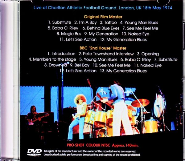 The Who/London,UK 1974 2 Source Ver. - Image 2