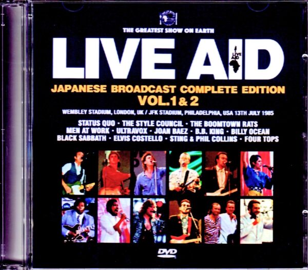Various Artists Sting,Status Quo,Ultravox,Black Sabbath/London,UK & PA,USA 1985 Japanese Broadcast Complete Vol.1 & 2