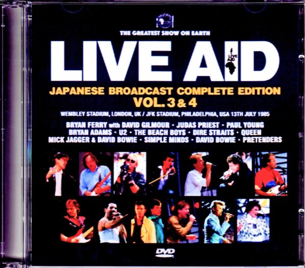 Various Artists Queen,Beach Boys,Dire Straits,David Bowie/London,UK & PA,USA 1985 Japanese Broadcast Complete Vol.3 & 4