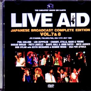 Various Artists Hall & Oates,Duran Duran,USA for Africa,Phil Collins/London,UK & PA,USA 1985 Japanese Broadcast Complete Vol.7 & 8