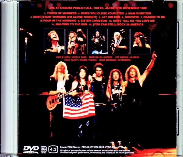 Night Ranger/Tokyo,Japan 1988 Japanese LD Ver. - Image 2