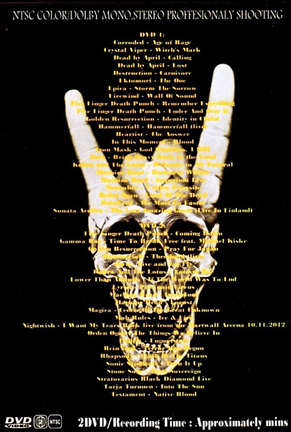 Various Artists Five Finger Death Punch,Machine Head,Firewind,Jorn,Gamma Ray/Heavy Metal Video Collection Vol.7 & 8 - Image 2