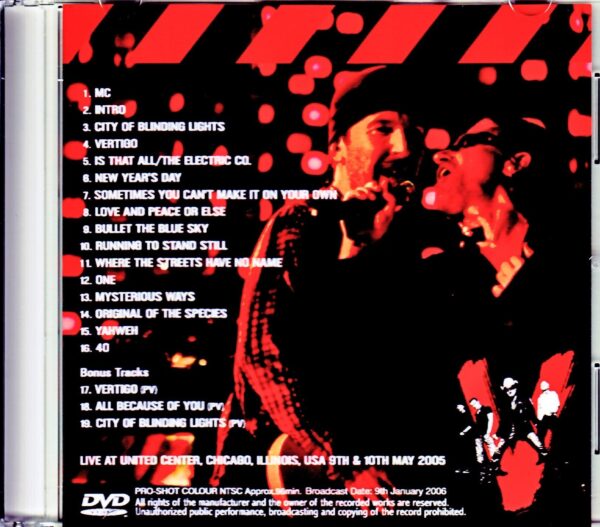 U2/IL,USA 2005 2Days Japanese Broadcast Ver. - Image 2