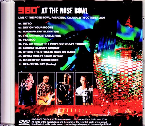 U2/CA,USA 2009 Japanese Broadcast Ver. - Image 2