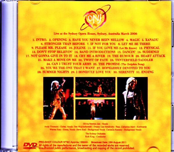 Olivia Newton-John/Australia 2006 Japanese Broadcast Ver. - Image 2