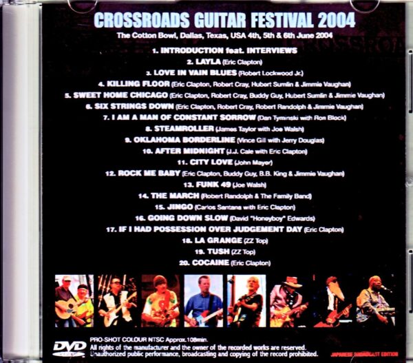 Various Artists Eric Clapton,Robert Cray,James Taylor,ZZ Top,John Mayer/IL,USA 2004 Japanese Broadcast - Image 2