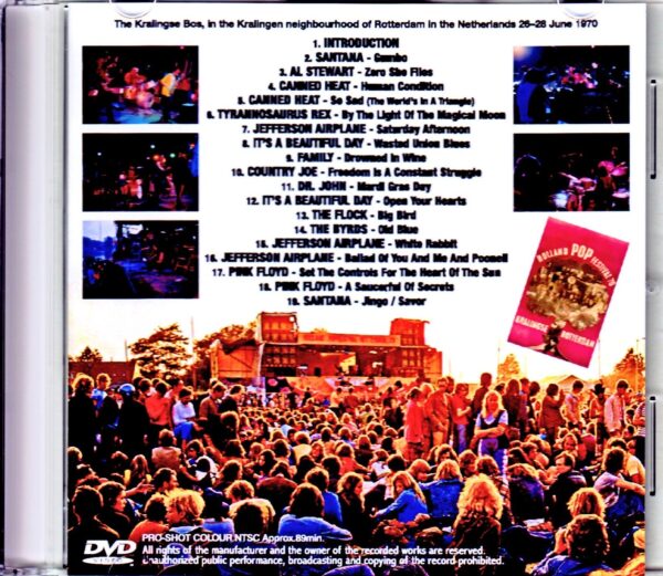 Various Artists Pink Floyd, Santana, Dr. John, Jefferson Airplane, Family/Netherlands 1970 - Image 2