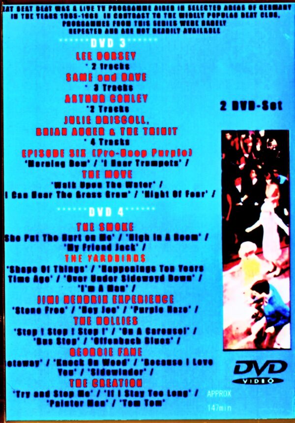 Various Artists Sam & Dave,Move,Hollies,Jimi Hendrix,Yardbirds/Germany TV Program 1965-1968 Vol.3+4 - Image 2