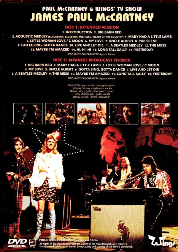 Paul McCartney,Wings/TV Show Extended & Japanese Broadcast Version - Image 2