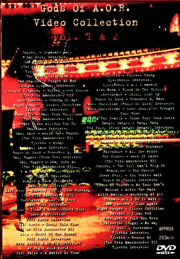 Various Artists Journey,Night Ranger,Damn Yankees,Foreigner,Tyketto/Industrial Rock A.O.R. Video Collection Vol.1 & 2 - Image 2