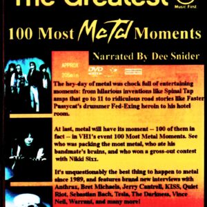Various Artists Quiet Riot,Kiss,Vince Neil,Warrant,Anthrax,Darkness/Greatest 100 Most Metal Moments